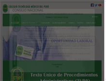 Tablet Screenshot of ctmperu.org.pe